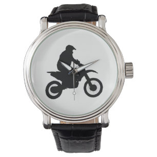 Motocross-Silhouette Armbanduhr