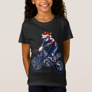 Motocross Sports Lover Xmas Weihnachtsmannmütze Mo T-Shirt