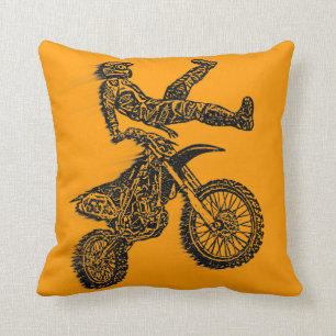 Motocross-Süchtiger Kissen