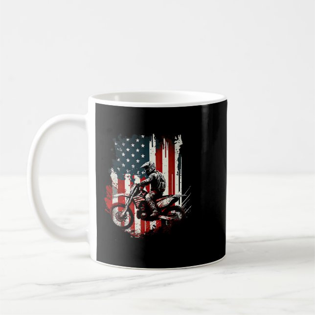 Motocross Supercross FMX Fahrer Dirt Bike Freestyl Kaffeetasse (Links)