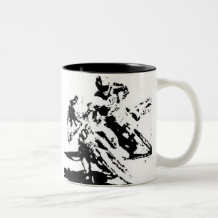 Motocross-Tasse Zweifarbige Tasse