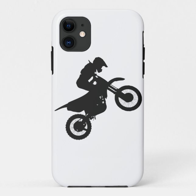 Motocross-Treiber - Wählen Sie die Hintergrundfarb Case-Mate iPhone Hülle (Rückseite)