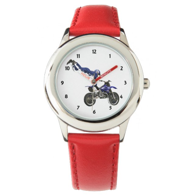 Motocross-Uhr Armbanduhr (Vorderseite)