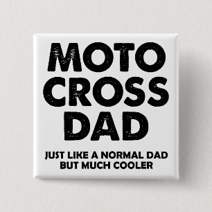 Motocross-Vater Lustiger Knopf Abzeichen Pin Button