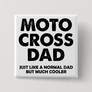 Motocross-Vater Lustiger Knopf Abzeichen Pin Button