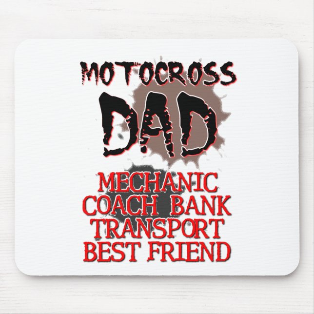 Motocross-Vater-Schmutz-Fahrrad Mousepad (Vorne)