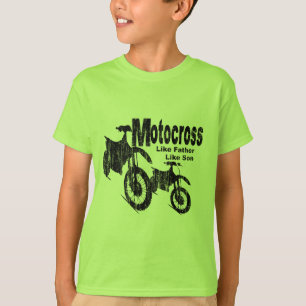 Motocross Vater/Sohn T-Shirt