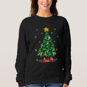 Motocross-Weihnachtsbaum Lustiger Sportliebhaber X Sweatshirt