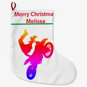 Motocross-Weihnachtsstrumpf Großer Weihnachtsstrumpf