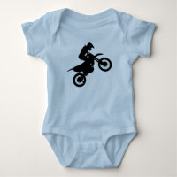 Motocross Wheelie Dirt Bike Baby Bodysuit