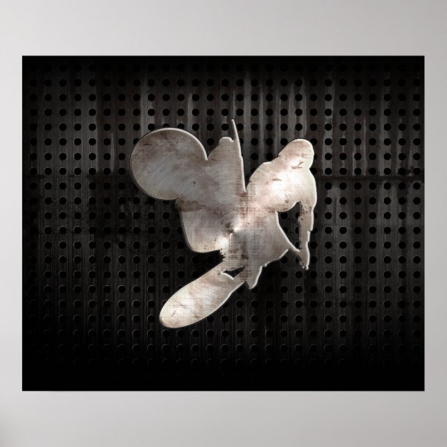 Motocross Whip; Cool Schwarz Poster (Vorne)