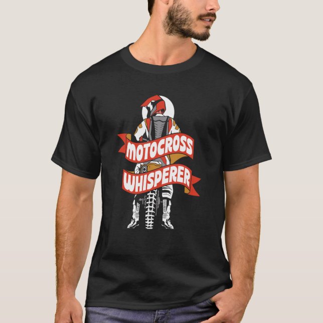 Motocross Whisperer Rider Riding Biking T-Shirt (Vorderseite)