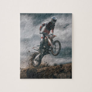 Motocrossfahrer Puzzle