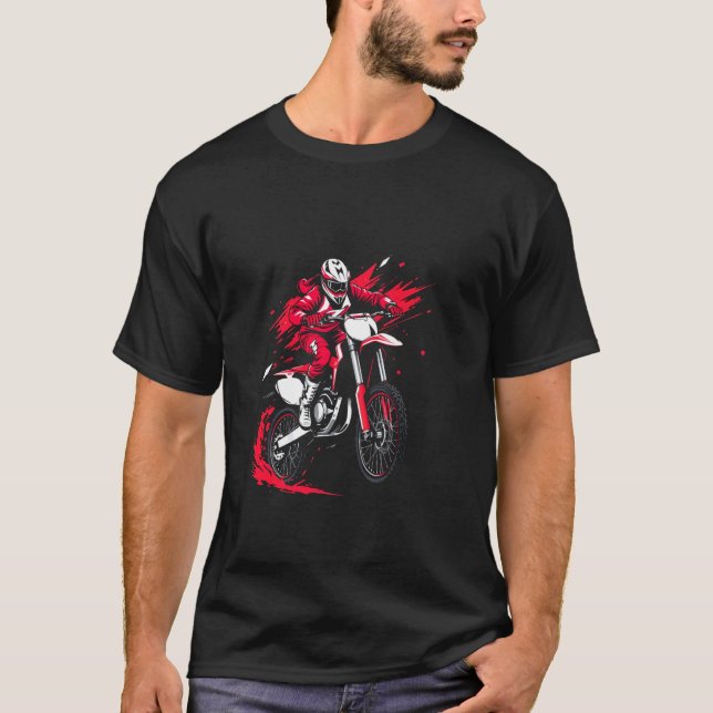 Motocrossfahrer T-Shirt (Vorderseite)