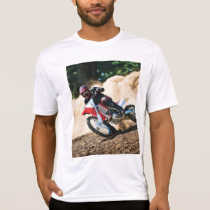 Motocrossfahrer-Wurfkissen T-Shirt
