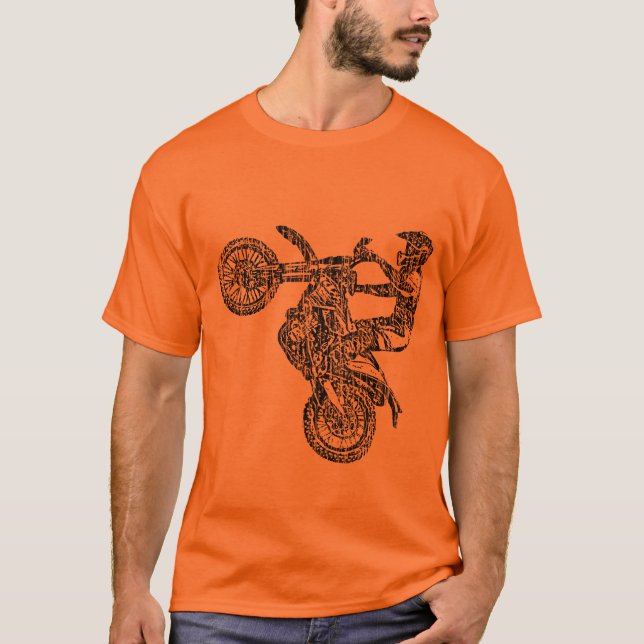 Motocroßverrücktheit T-Shirt (Vorderseite)
