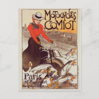 Motocycle Comiot - Paris Vintag Postkarte