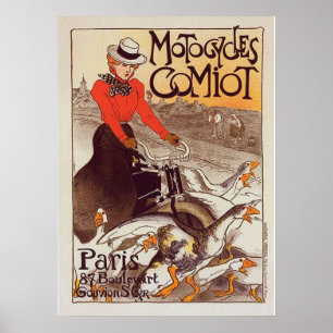 Motocycle Comiot - Paris Vintage Poster