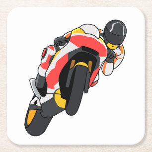 MotoGP Honda simple style Rechteckiger Pappuntersetzer