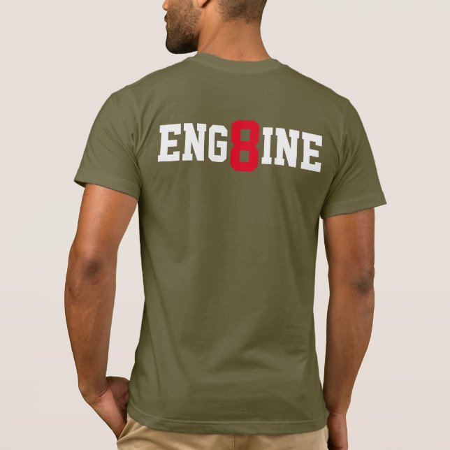 MOTOR 8 FIT T - SHIRT (Rückseite)