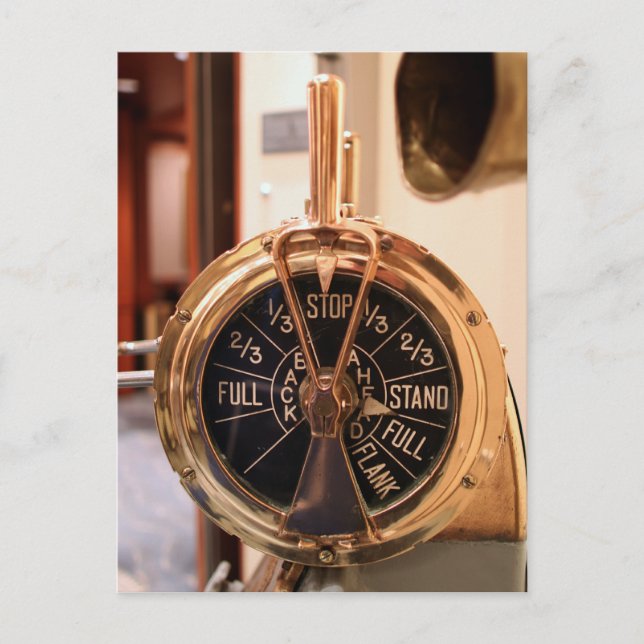 Motor bestellen Telegraph Postkarte (Vorderseite)