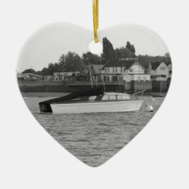 Motor Boat Jane Keramik Ornament
