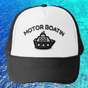 Motor Boatin'-Trucker-Mütze – Lustig Sarkastisch Truckerkappe