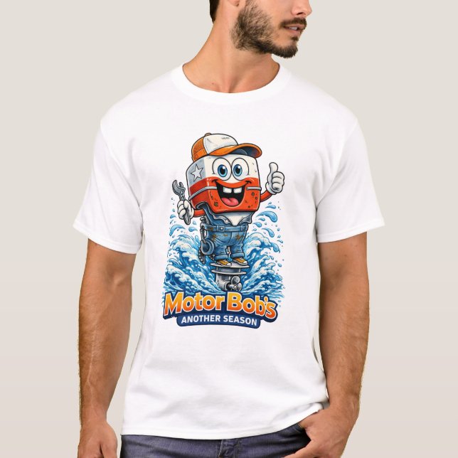 Motor Bob’s "Another Season" Cartoon-T-Shirt T-Shirt (Vorderseite)