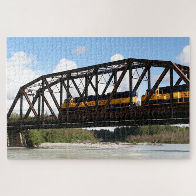 Motor der Alaska-Eisenbahn Puzzle (Horizontal)