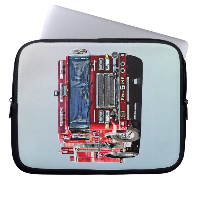 Motor, der die Ecke dreht Laptopschutzhülle (Vorderseite)