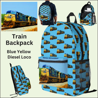 Motor der Diesellokomotive - Name hinzufügen Bedruckter Rucksack