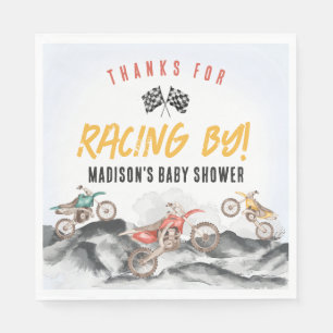 Motor-Dirt-Bike-Baby-Shower-Tischdekoration Serviette