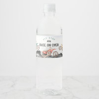 Motor Dirt Bike Geburtstagsparty Wasserflasche Eti