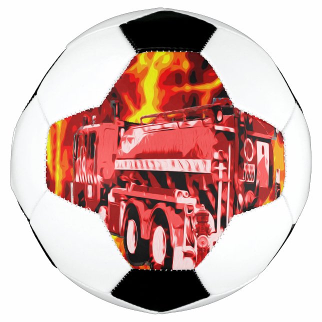 Motor-Feuersturm, Fußballball Fußball (Vorderseite)