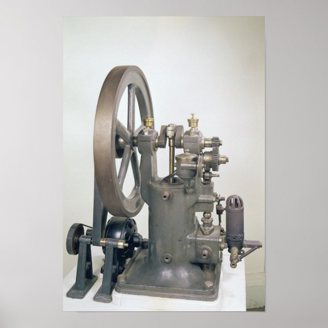 Motor für die Verbrennung, 1876 Poster (Vorne)