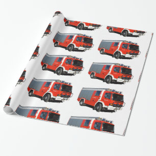 Motor für Feuer und Rettung zum Verpacken von Papi Geschenkpapier