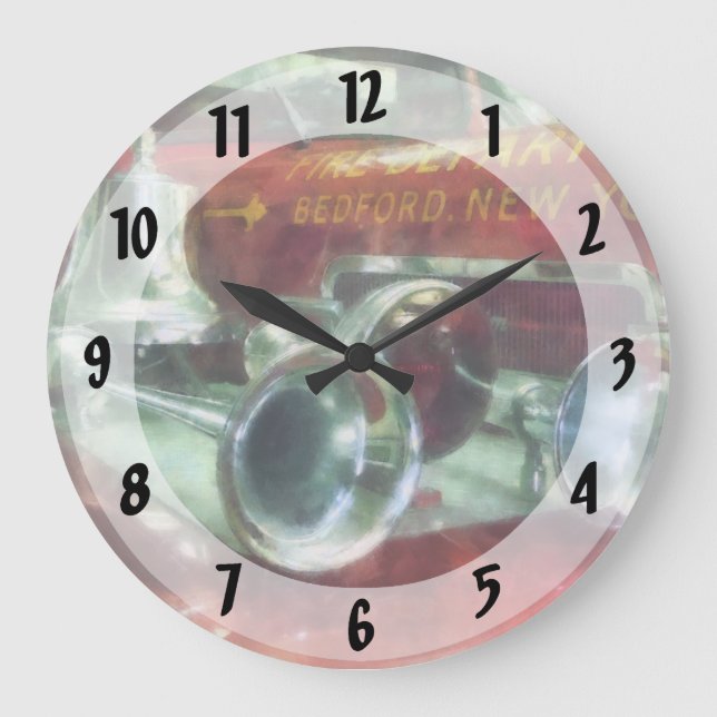 Motor-Hörner und -Klingel Große Wanduhr (Vorderseite)