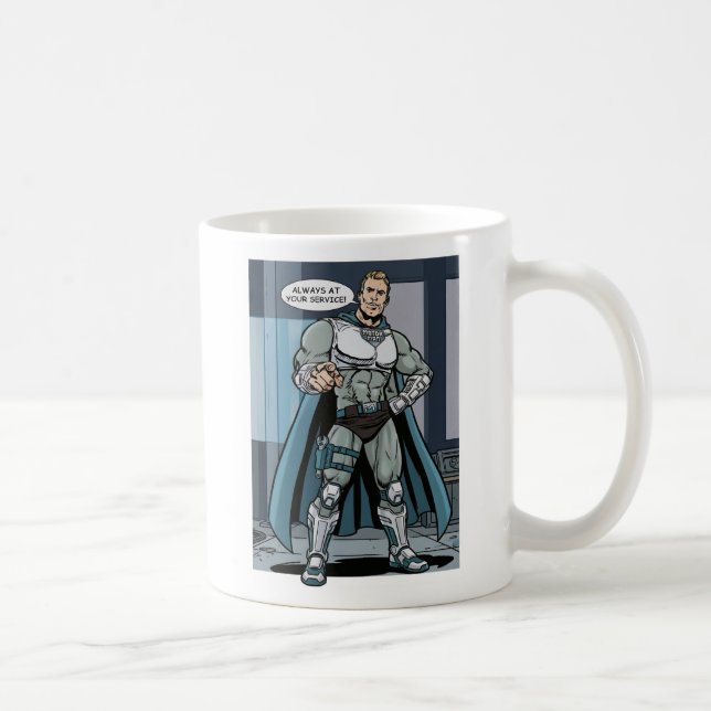 Motor Mann immer zu Ihren Diensten! Kaffeetasse (Rechts)