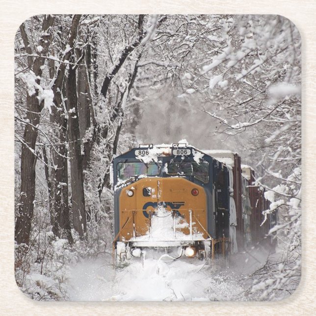 Motor mit Dieselmotor Rechteckiger Pappuntersetzer (Vorderseite)