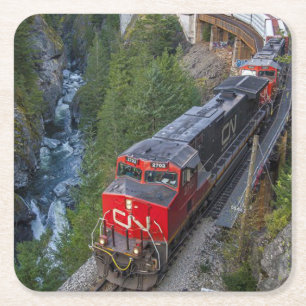 Motor mit Dieselmotor Rechteckiger Pappuntersetzer