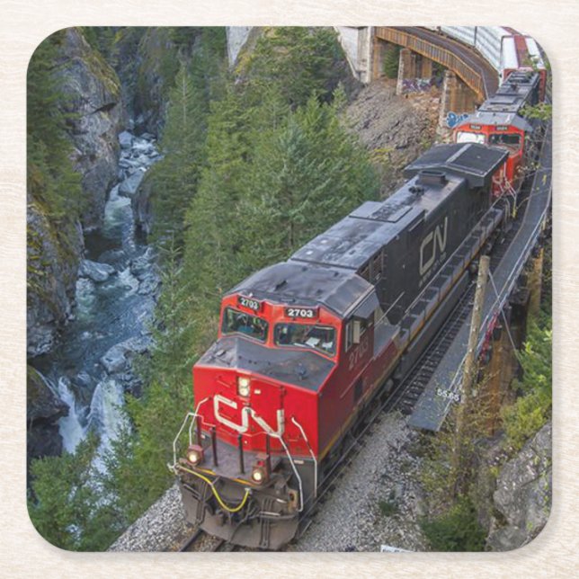 Motor mit Dieselmotor Rechteckiger Pappuntersetzer (Vorderseite)