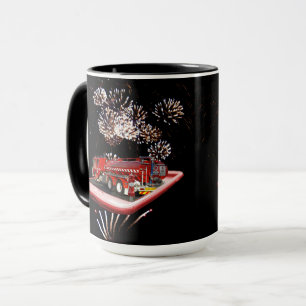 Motor mit Feuerwerkskörpern, Tasse