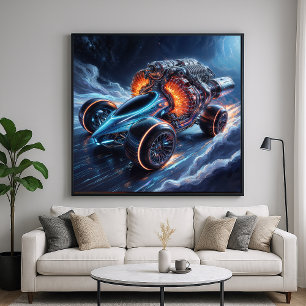 Motor Overkill - Fantastisches Autokonzept Poster