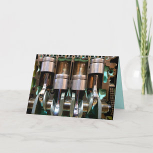 Motor-Pistolen Grußkarte Feiertagskarte