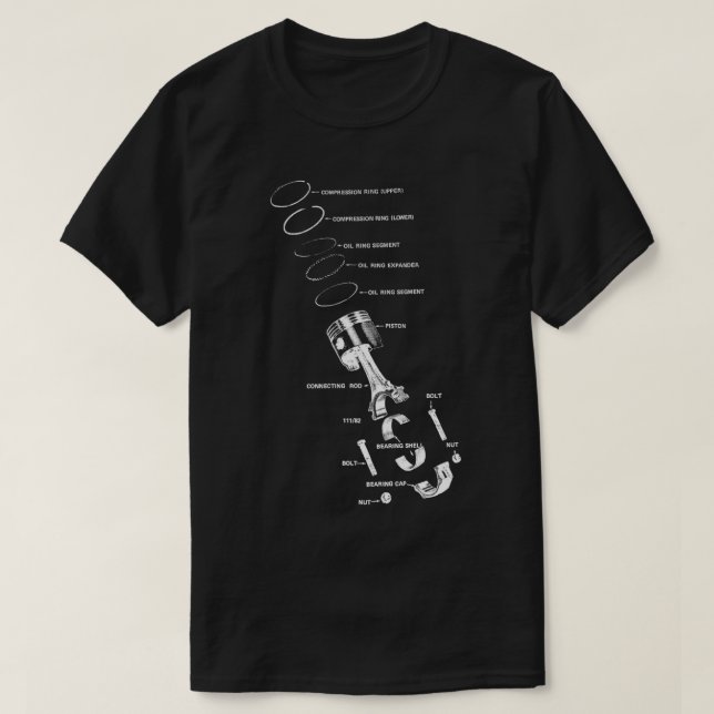 Motor Piston T-Shirt (Design vorne)