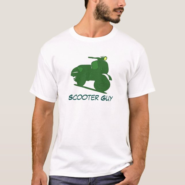 Motor Scooter Green T-Shirt (Vorderseite)
