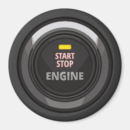 Motor Start Stopp Button für Nerd Geeks Magnet