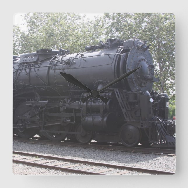 Motor-Triebwerksperre Quadratische Wanduhr (Vorderseite)