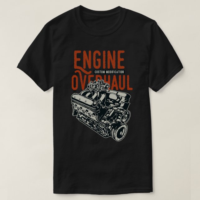 Motor-Überarbeitung T-Shirt (Design vorne)
