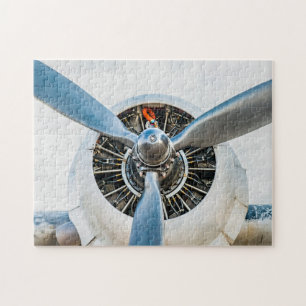 Motor und Blauer Propeller Puzzle